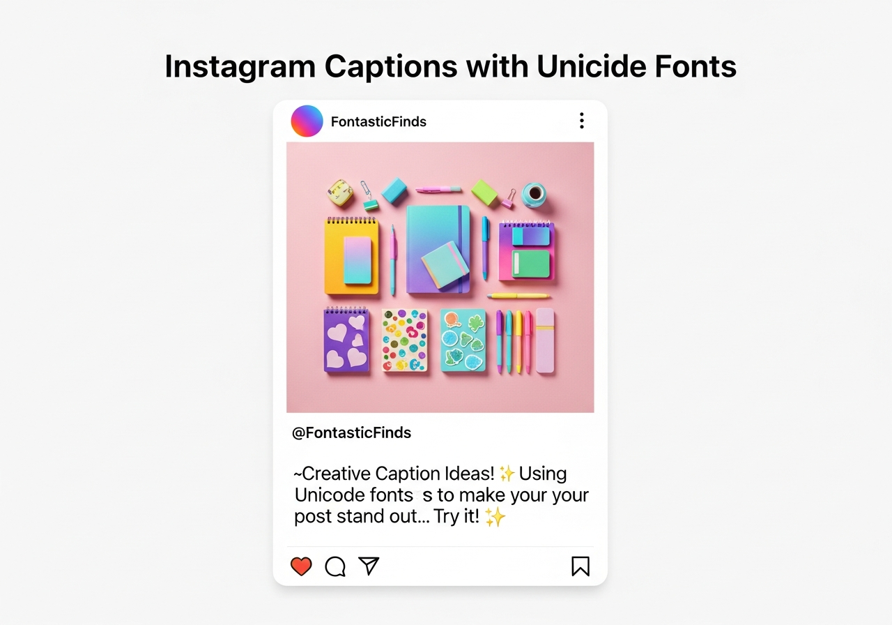 Eye-Catching Instagram Captions with Unicode Fonts